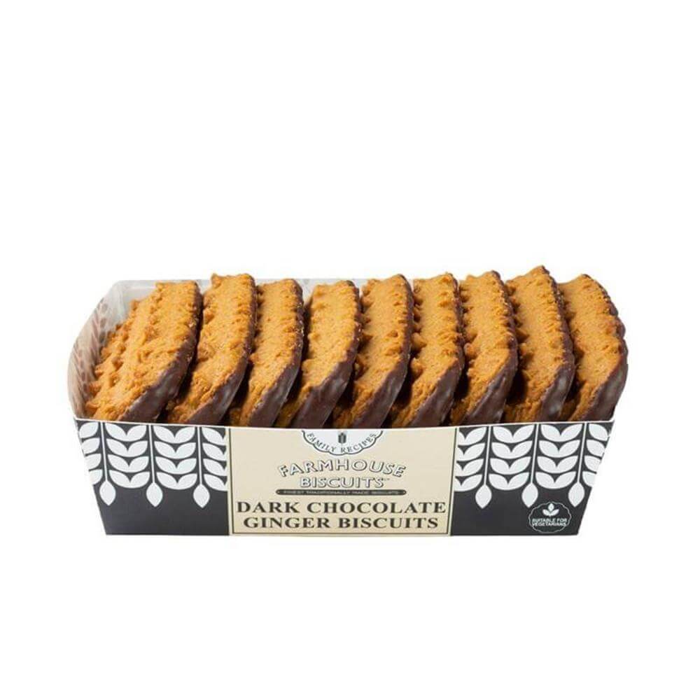 Farmhouse Half Coated Dark Chocolate Ginger Finger Biscuits 150G